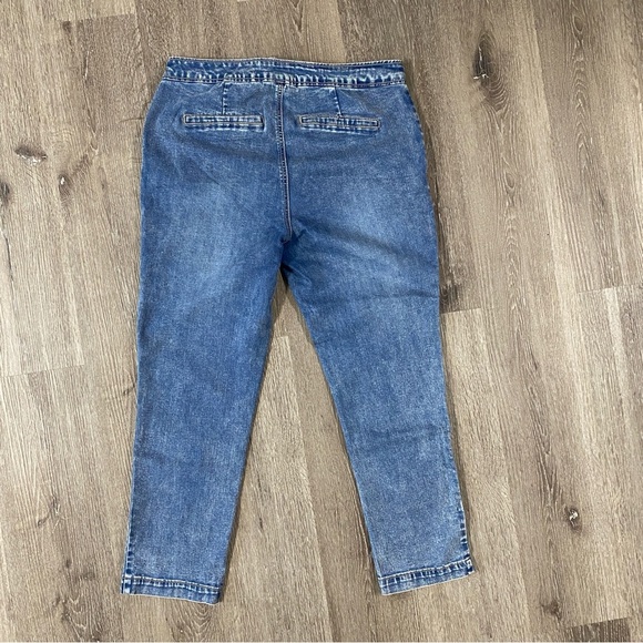 EST. 1946 DENIM Jeans Tie Waist Women’s Size 14 High Rise Skinny Medium Wash - Picture 5 of 6